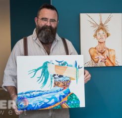 Sean-Callahan-Artist-Fish-Outta-Water-exhibition-The-Studios-of-Key-West-Photo-by-Johnny-White